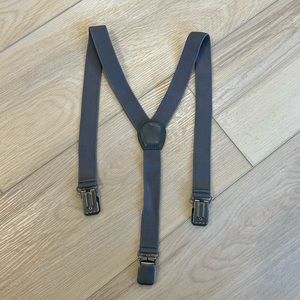 JANIE AND JACK gray suspenders